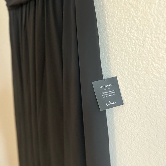 Thoughts of Hue Black Surplice Maxi Dress - Picture 7 of 8